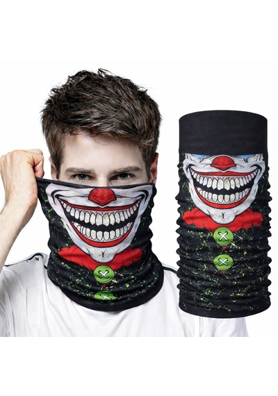 Joker - 286 - Yüz Baskılı Baf Bandana - Çok Amaçlı Boyunluk Bandana - Edntrend - 2 No