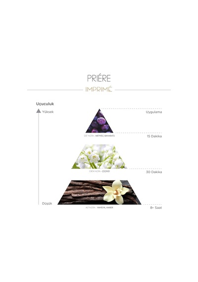 Priére Edp Kadın Parfüm 50ml Baharatlı Ve Çiçeksi Erik, Karanfil, Gül, Şeftali, Vanilya, Amber