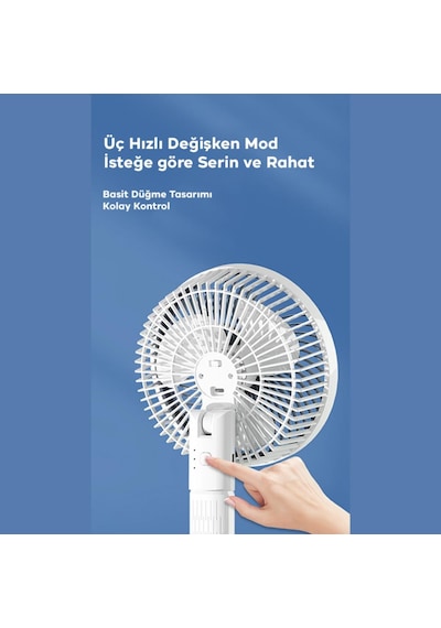 Coofbe 3 Kademe Klipsli Kablolu Ayarlanabilir Açı Masaüstü Vantilatör Fan Kablolu Klipsli Vantilatör