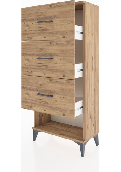 Hyperion Dolap 3 Çekmeceli 60x44x134 Çam-çam Çam Hyperion Dolap 3 Çekmeceli 60x44x134 Çam-çam Çam