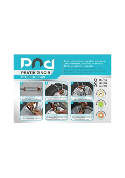 Sermatik Patinaj Kar Zinciri Pratik 155/195 S
