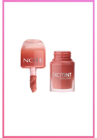 Excitint Lip & Cheek Dudak ve Yanak Renklendirici Tint Likit Allık - 20 Nude Harmony