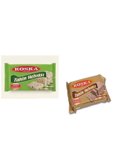 Fıstıklı Ve Kakaolu Tahin Helvası 500 Gr 2 Lezzet Bir Arada