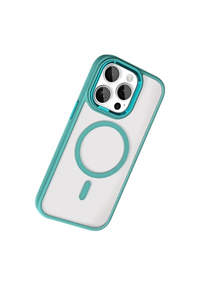 Joko Apple Apple iPhone Uyumlu 15 Pro Max Terea Magsafe Kapak - Koyu Yeşil