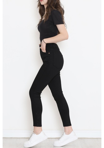 Mokashopin - Dar Paça Kot Pantolon Siyah - 18223.1431. 001