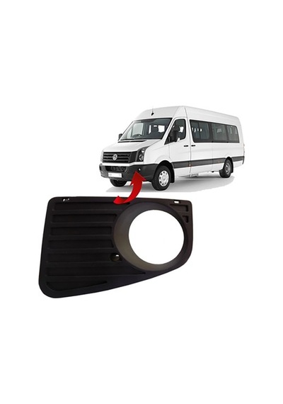 Volkswagen Crafter 2006-2012 Sis Far Kapağı Sol Sisli Oem 2e0807675