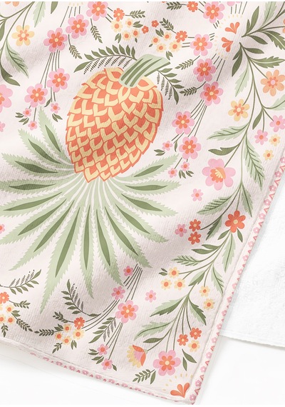 Ananas Çiçekli Tropikal Plaj Havlusu-bohem Pastel Pembe Marine Havuz Deniz Hızlı Kuruyan Örtü Havlu Serin Rüyası