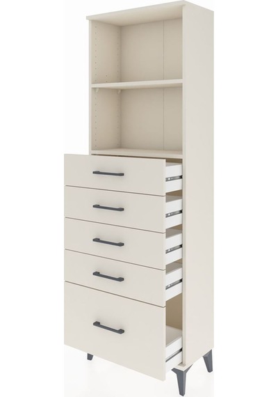 Arges Dolap 2 Raflı 5 Çekmeceli 60x30x182 Aytaşı-aytaşı Aytaşı