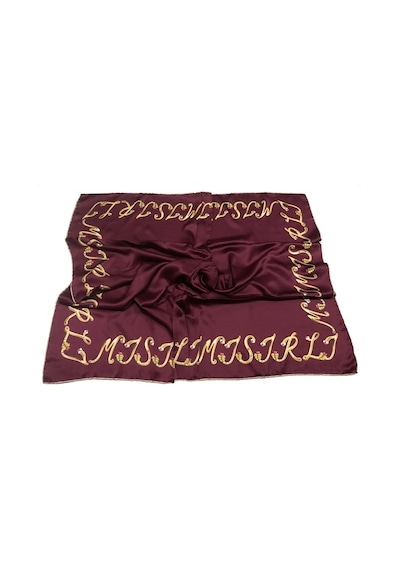 Mısırlı Polyester Eşarp Desen 16 Bordo-Standart