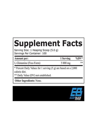 Everbuild Glutamine 5000 / 500g. - 100 Servis