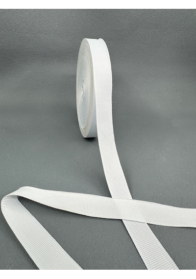 1.5 Cm Grogren Şerit-beyaz-5 Metre