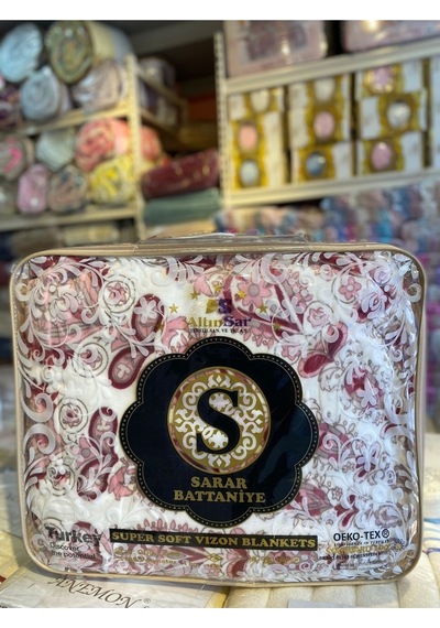 Sarar Battaniye Sarar Çift Kişilik Battaniye 4 Kg Mandala Pudra 200 X 240 Pudra