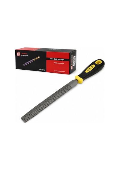 B.h.d El Aletleri Bhd Bhd-00420 Ağaç Ve Metal Törpüsü 8" İnc Metal Eğe Balık Sırtı - 12'li Paket