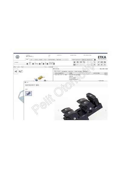 T-cross Sol Dörtlü Cam Açma Düğmesi 5g0959857f Whs