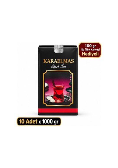 1 Koli Karaelmas Siyah İnci Gold Çay 1 Kg 10 Adet