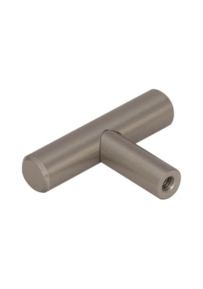 Amerock 10bx19009csg9 Bar Çekilir 1 15/16 49 Mm Uzunluk Knob-10 Pack-19009, Sterling Nikel