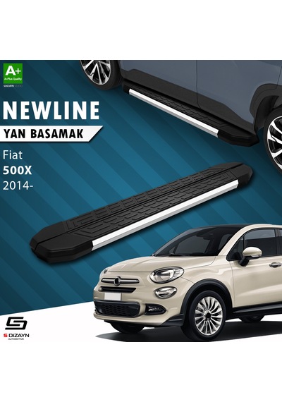 S-dizayn Fiat 500x Newline Krom Yan Basamak 173 Cm 2014 Üzeri