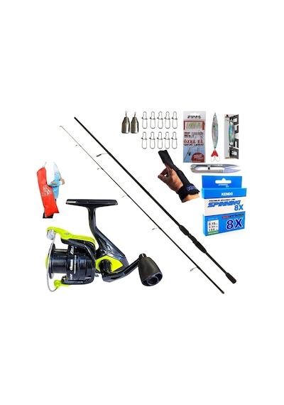 Okuma Fın Chaser 4000 240cm 20-40gr Remixon Double Black Spin Olta Takımı Seti