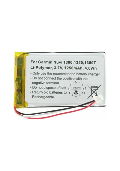 Garmin Nuvi 1300 1350 1350T 1370 1370T İçin Uygun Pil