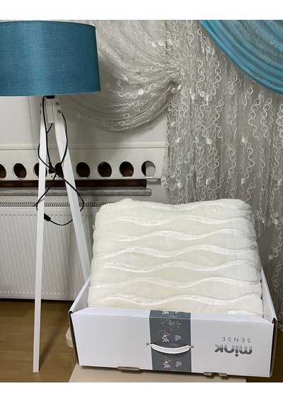 Sense 521 Fildişi Battaniye Tek Kişilik