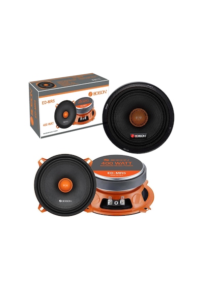 Oto Mıdrange 13Cm 400W Kapaklı 2 Adet Edıson Ed-Mr5