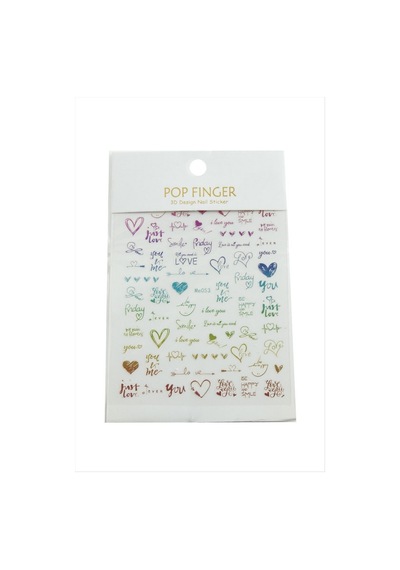 Techmrt Kalp Yazılı Tattoo Dövme Sticker - Ebruli