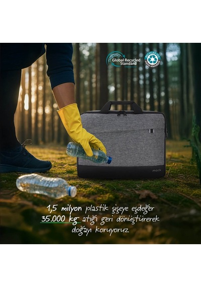Mack Mce-1112 14.1 Unıcıty Eco Notebook Çantası Gri Siyah