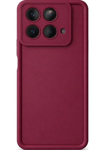 İnfinix Note40-4g Uyumlu Kamera Çıkıntılı Mat Silikon Telefon Kılıfı Bordo