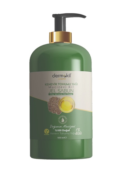 Dermokil Xtreme Kenevir Tohumu Yağı Mucizevi Kil Jel Sabun 500 ML