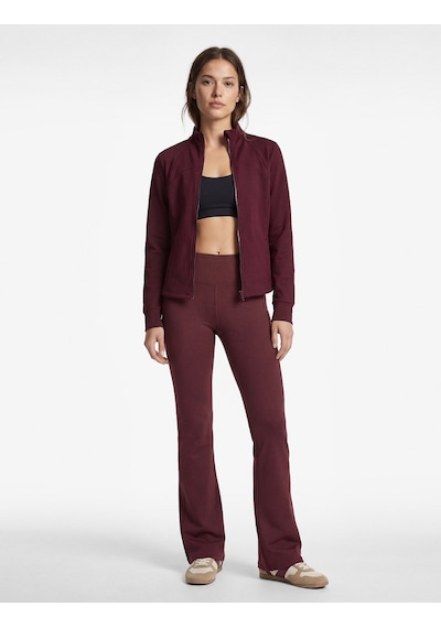 Koton Slim Fit Uzun Kollu Dik Yaka Cepli Fermuarlı Spor Ceket Bordo 6wak20031nk Bordo