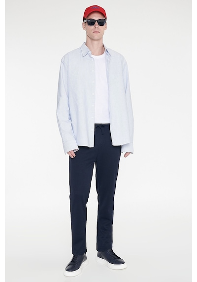 AC&Co / Altınyıldız Classics Erkek Lacı Pamuklu Standart Fit Normal Kesim Beli Lastikli Diagonal Desenli Örme Pantolon Lacı AC&Co / Altınyıldız Classics Erkek Lacı Pamuklu Standart Fit Normal Kesim Beli Lastikli Diagonal Desenli Örme Pantolon Lacı