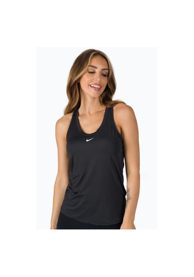 Nike One Slim Fit Training Tank Dar Kesim Kadın Antreman Atlet Siyah Siyah
