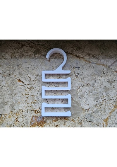 Kemer Askı Aparatı Kıyafet Raylarına Uyumlu Pratik Kanca Plastik 17 X 12 Beyaz Tr Diğer