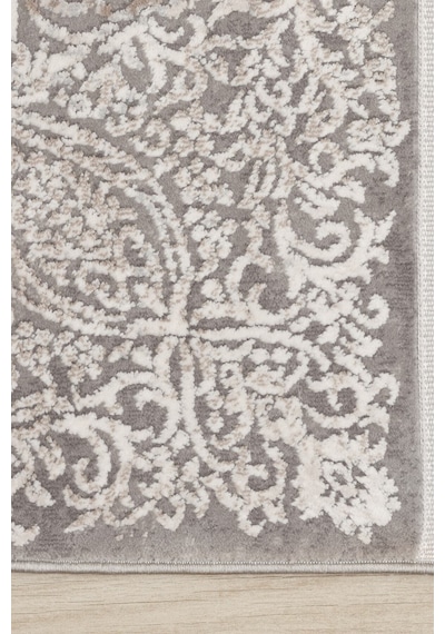 Kaşmir Halı Viskon Premium Alaz Gri 120X180 CM Salon Mutfak Halısı Yolluk Kilim