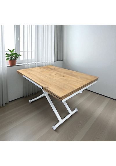 Yan Baştan Açılır Akıllı Masa Üst Tabla Mdf Yüksekliği Ayarlanabilir Pratik Atlantik - Çam Yan Baştan Açılır Akıllı Masa Üst Tabla Mdf Yüksekliği Ayarlanabilir Pratik Atlantik - Çam