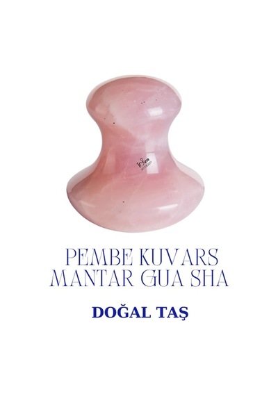 Pembe Kuvars Kalp- Ve-roller 3'lü Set Masaj Taşı Doğal Yüz Şekillendirici & Cilt Canlandırıcı 3'lü