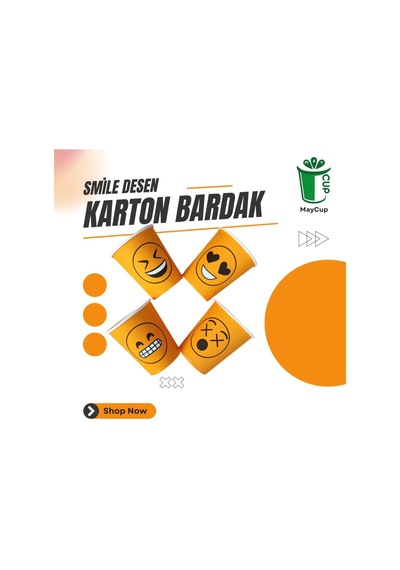 Maycup 7 Oz Karton Bardak 1000 Adet Karışık Desen Genel