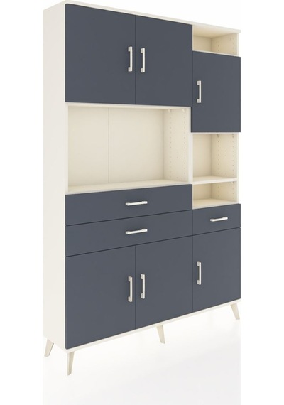 Arges Dolap 10 Raflı 3 Çekmeceli 6 Kapaklı 132x30x195 Aytaşı-antrasit/antrasit Antrasıt/antrasıt Arges Dolap 10 Raflı 3 Çekmeceli 6 Kapaklı 132x30x195 Aytaşı-antrasit/antrasit Antrasıt/antrasıt