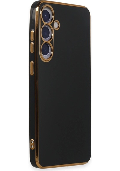 Samsung Uyumlu Galaxy S24 Plus Kılıf Volet Silikon Siyah