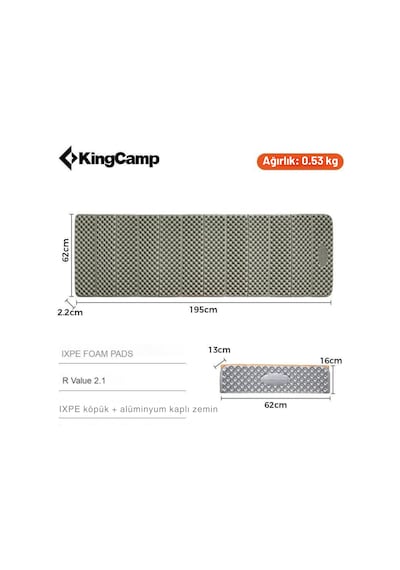 Kingcamp Ultralight Ixpe Yalıtımlı Z Mat R Değeri 2,1 Green Yeşil
