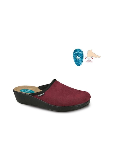 Ceyo 9932 Topuk Dikeni (Plantar Fasiitis) Kadın Terlik Bordo