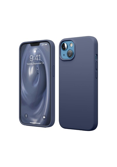 Apple iPhone  Uyumlu,  14 Kılıf First Silikon - Lacivert