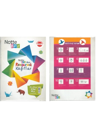 Notte Fon Kartonu 160 Gr 25x35 10 Lu Origami