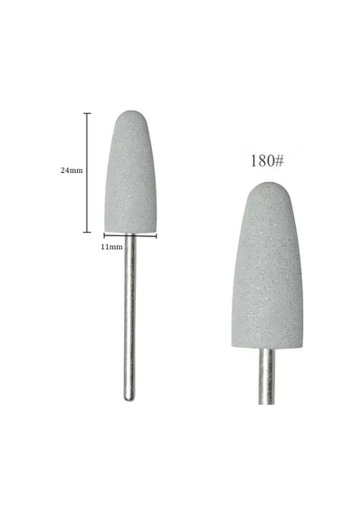 Silikon Tırnak Parlatma Törpü Ucu 180 Grit Beyaz
