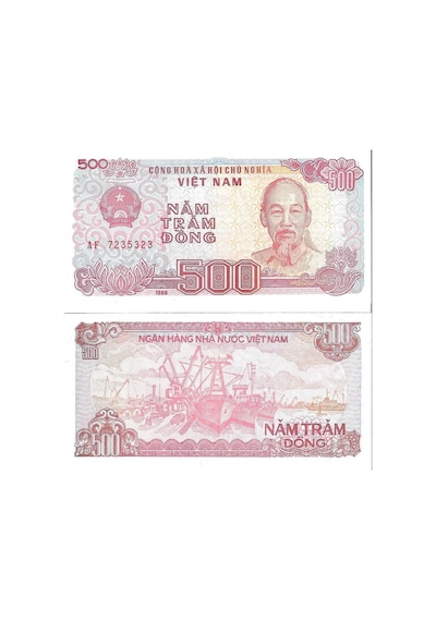 Viet Nam 500 Dong Yabancı Kağıt Para Çil Unc Koleksiyon Para