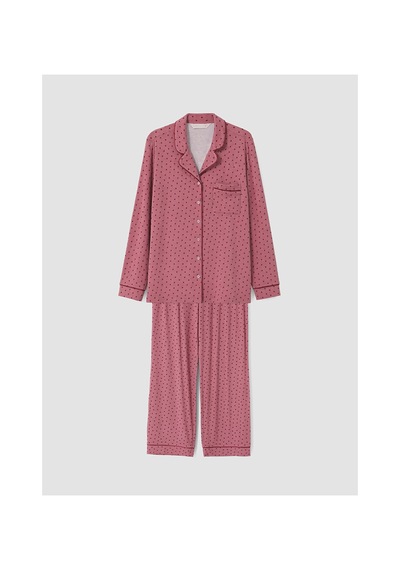 Lcw Dream Pembe Kalp Desenli Kadın Pijama Takımı