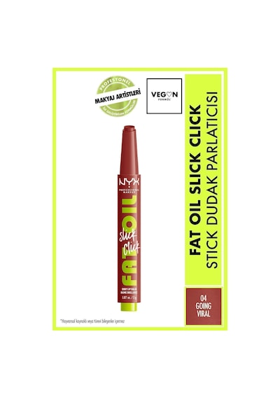 Nyx Professional Makeup Fat Oil Slick Click Parlatıcı Dudak Balmı 04