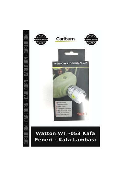 Watton Wt -053 Kafa Feneri - Kafa Lambası Fonksiyonel Alet Yürüyüş Gereci Kamp Aleti Diğer