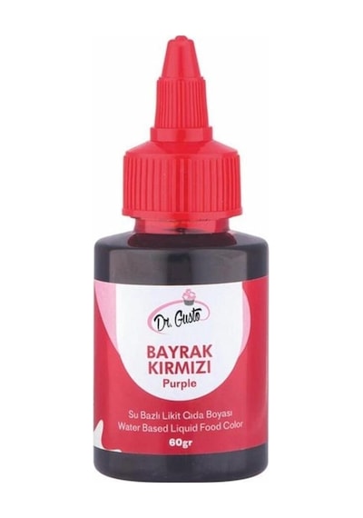 Bayrak Kırmızı Likit Gıda Boyası 60 Gr