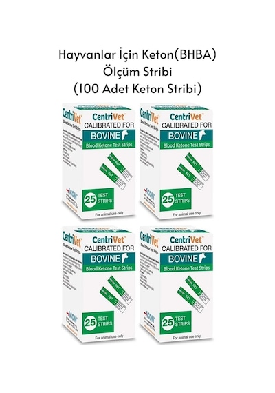 Centrivet Hayvanlarda Keton (BHBA) Ölçüm Stribi 100 Test